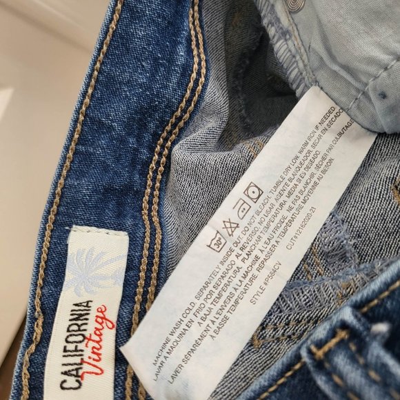 California Vintage Boot-cut / Bell Bottom Jean Pants Size 1/25 - Picture 2 of 7